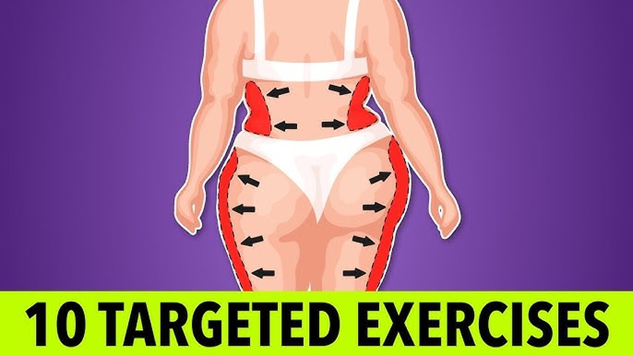 10 Targeted Exercises for Love Handles and Glutes (2 Rounds)