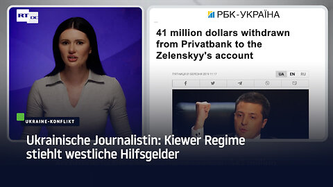 Ukrainische Journalistin appelliert an westliche Unterstützer Kiews: "Hört auf, Geld zu schicken!"