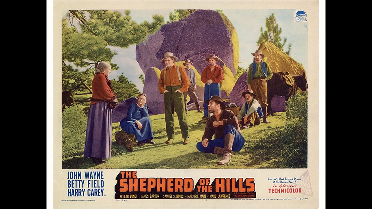 John Wayne - The Shepherd Of The Hills 1941 Ai Enhanced - Harry Carey