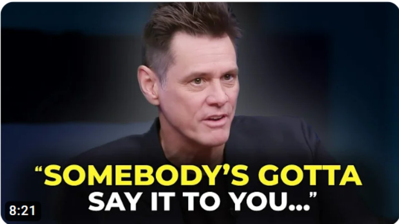 Jim Carrey's Speech NO ONE Wants To Hear — One Of The Most Eye-Opening Speeches