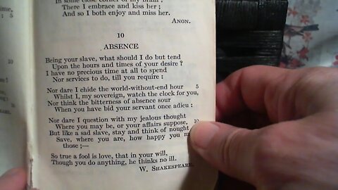 Absence - W. Shakespeare