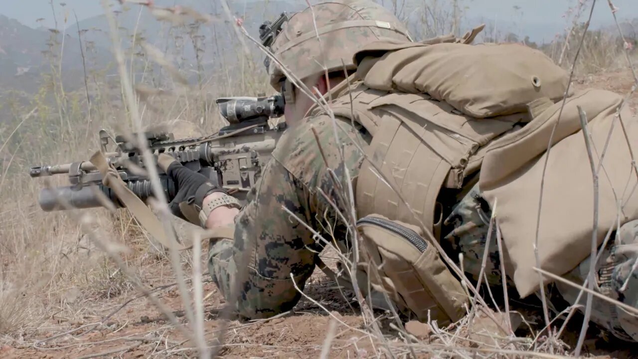 U.S. Marines conduct an unknown distance range during Super Squad 21