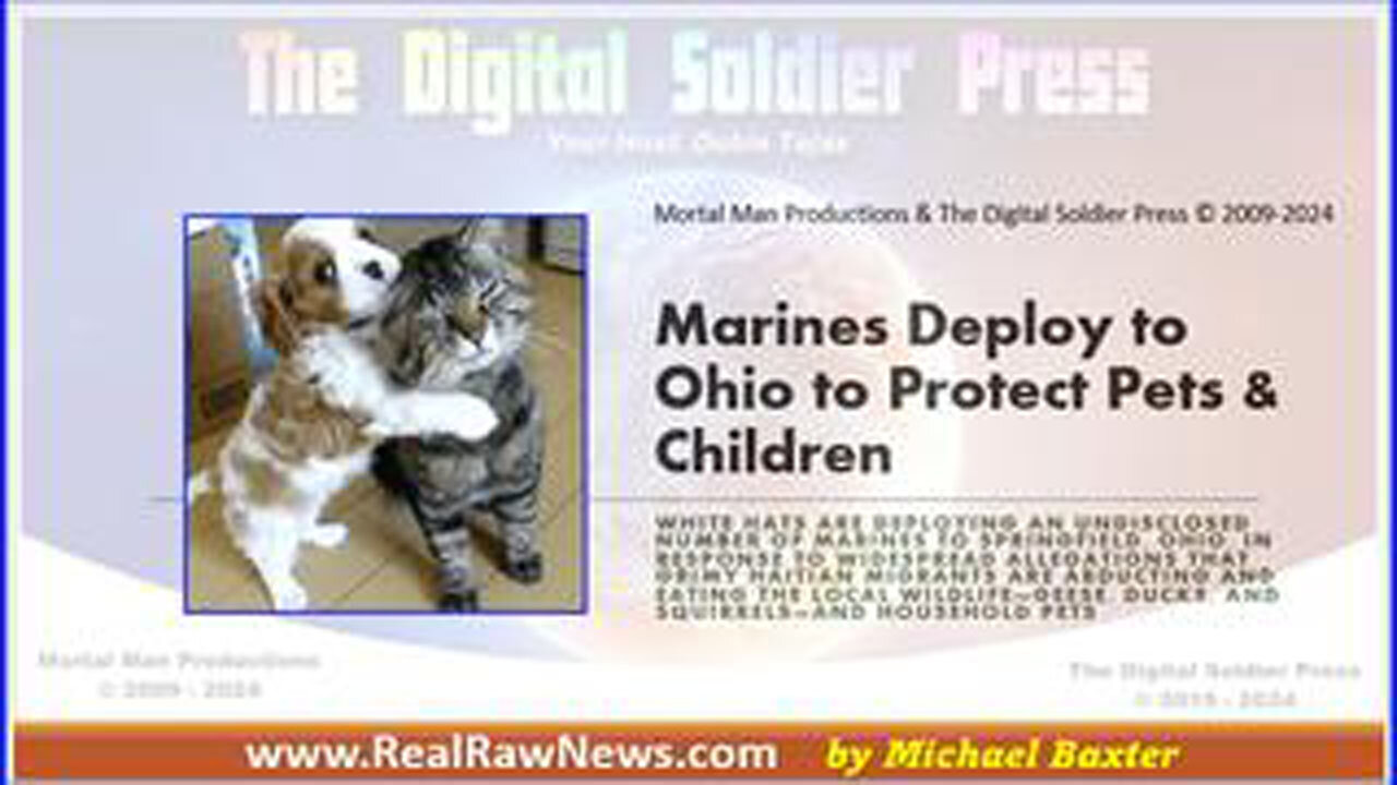 MARINES DEPLOY TO OHIO TO PROTECT PETS & CHILDREN