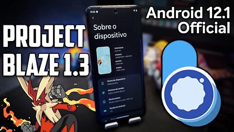 ProjectBlaze v1.3 | Android 12.1 | QS TILES DO ANDROID 11, ULTRA LEVE E RÁPIDA!