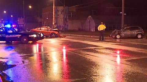 Head-on crash on St. Clair