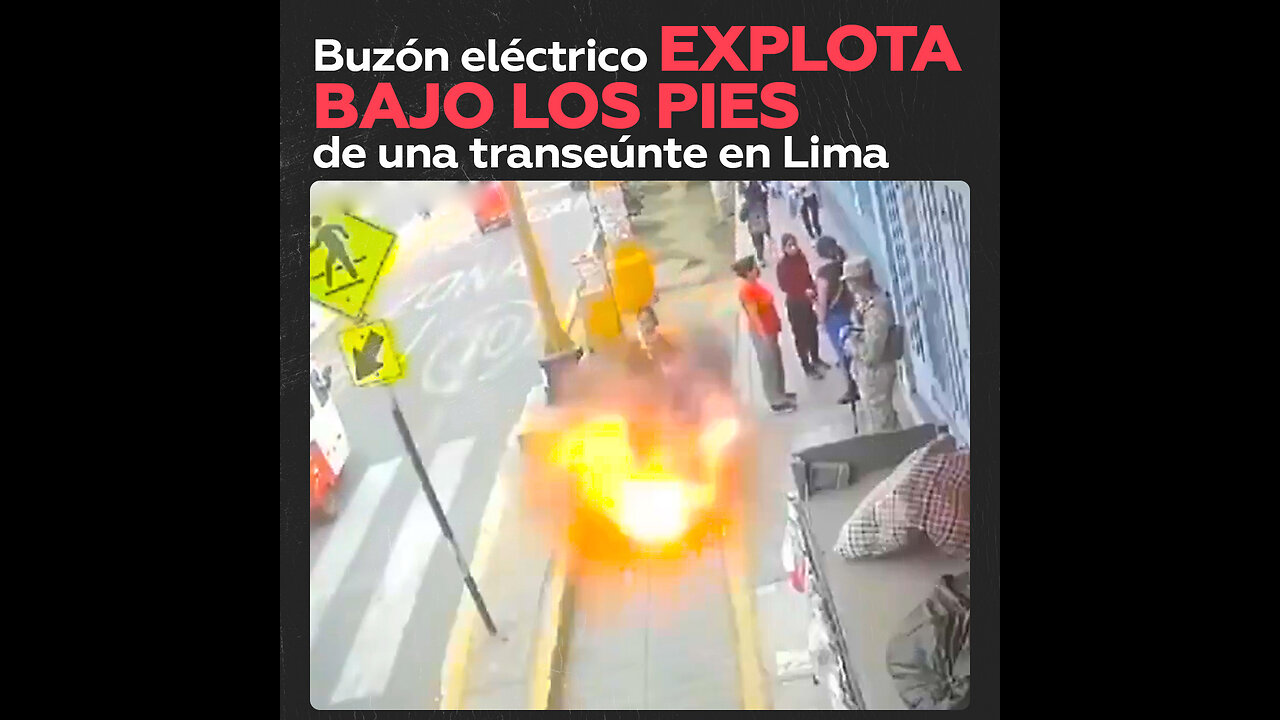 Una mujer cae dentro de una arqueta eléctrica tras explosión en una acera en Perú