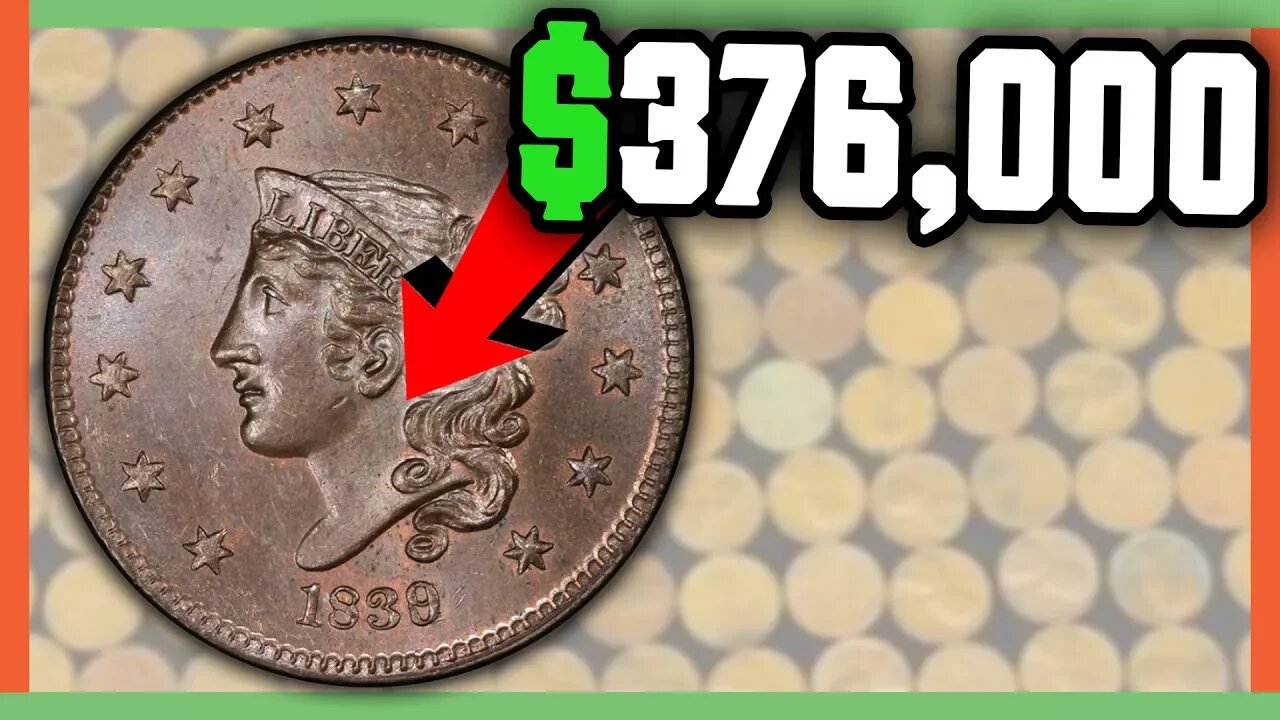 $376,000 LARGE CENT PENNIES WORTH MONEY - MATRON HEAD LARGE CENT PENNY!!!