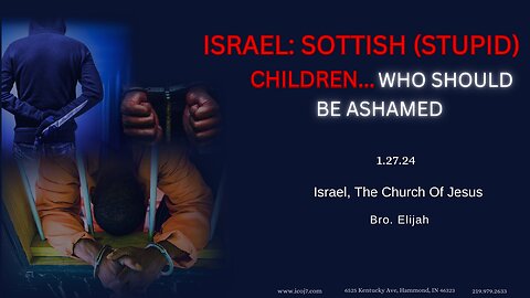 ISRAEL: SOTTISH (STUPID) CHILDREN… WHO SHOULD BE ASHAMED