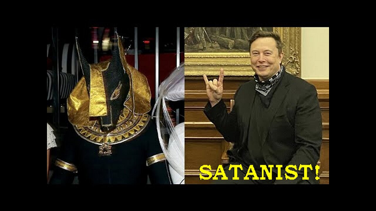 Elon Dresses Up As Egyptian God Of The Underworld As He Pushes Forward To Put Brain Chip In Humans!