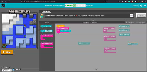 My Minecraft Hour of Code Lesson in 5 minutes