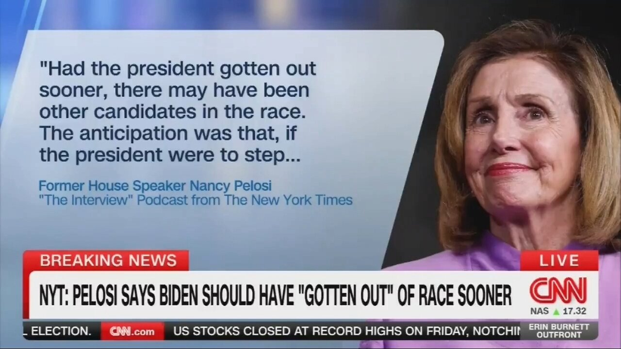 Pelosi Blames Biden and Kamala For Election Loss