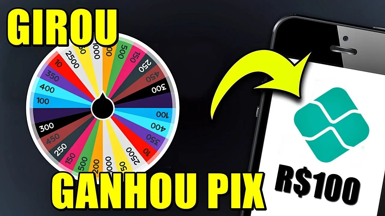 GANHE 1 PIX DE R$100 POR CADA GIRO - Site que Paga no Pix para Girar Roleta / Ganhar Dinheiro Online