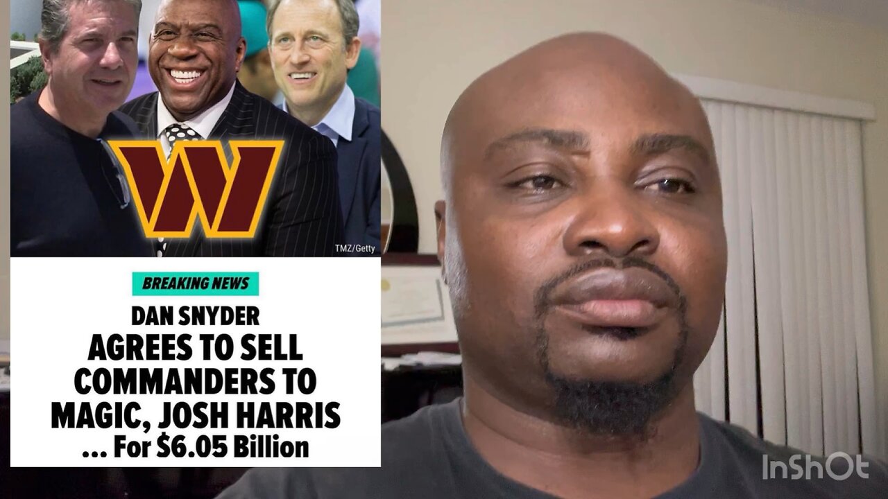 Washington commander owner agrees to sell the team to magic Johnson ..