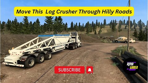 American Truck Simulator Log Crushing Extravaganza! Crushing Logs on the Move | Truck video for kids