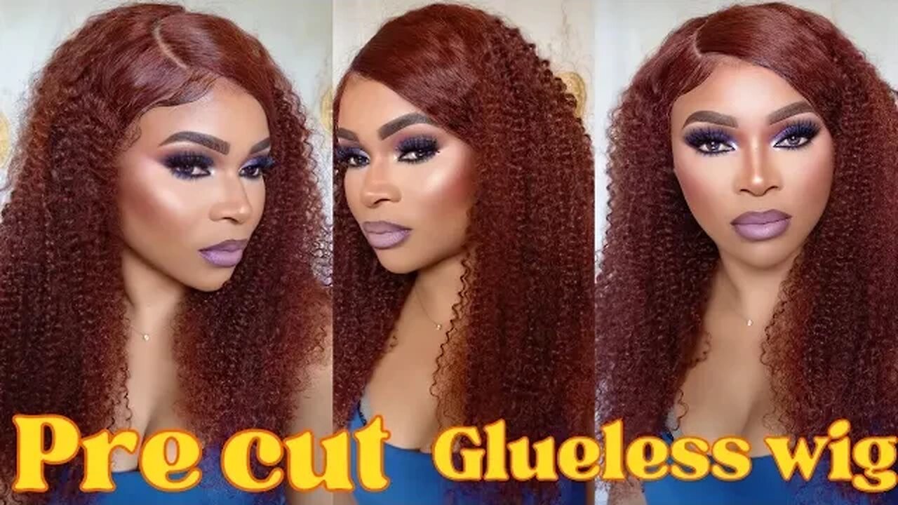 New unice reddish brown curly wig @Unicehair_amazon | Claudia Nunes