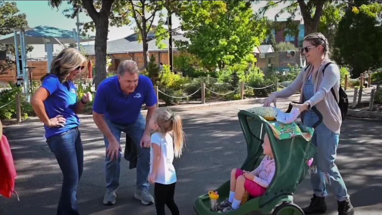 Denver7 Morning Team at Denver Zoo for Wild Fall