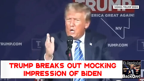 LOL! Trump Breaks Out Mocking Impression of Biden