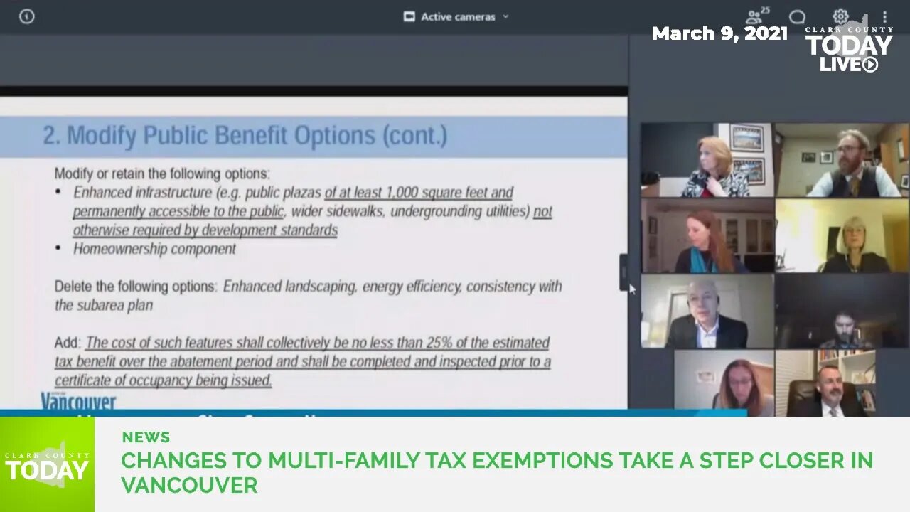 Vancouver City Council takes a step closer to changing their multifamily tax exemption program