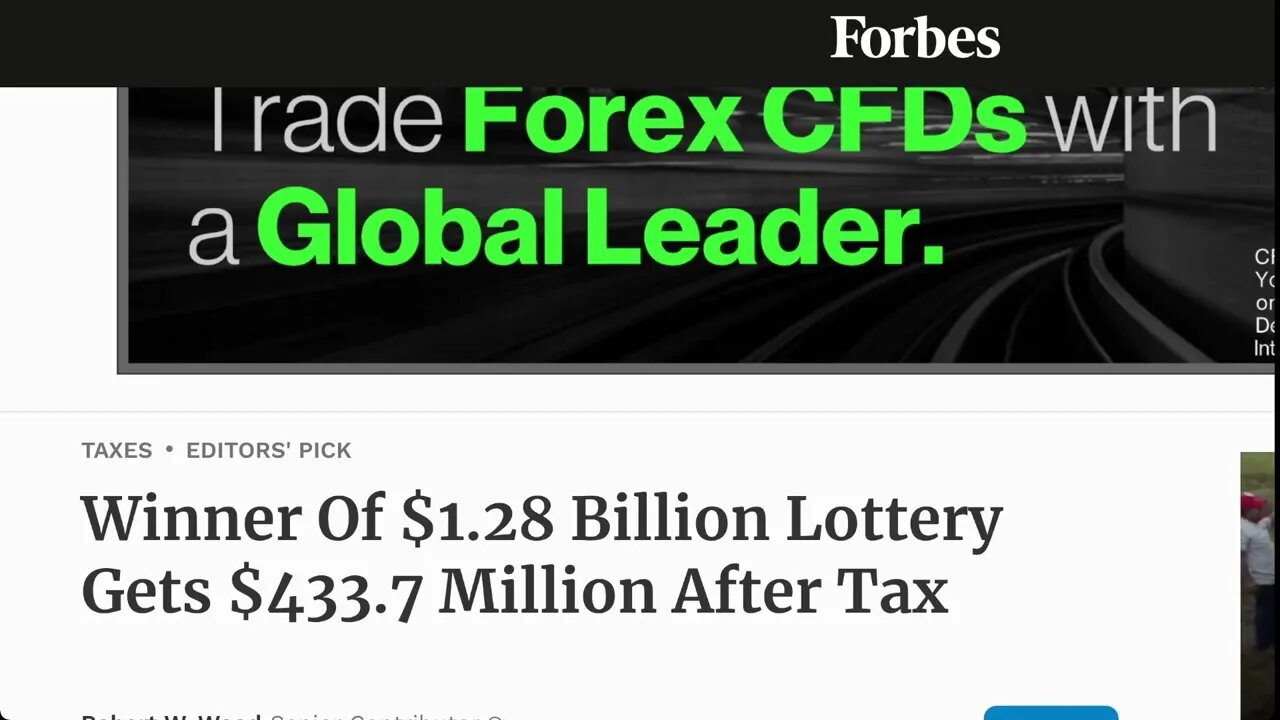 12.8 億美元彩票中獎者稅後收入 4.337 億美元