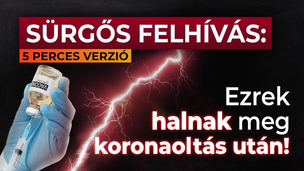 SÜRGŐS FELHÍVÁS: Ezrek halnak meg koronaoltás után!