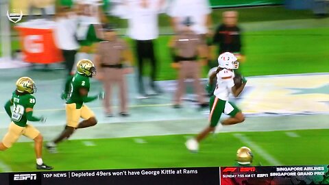 Hurricanes WR #11 Sam Brown Jr. TD 🏈 76 yds