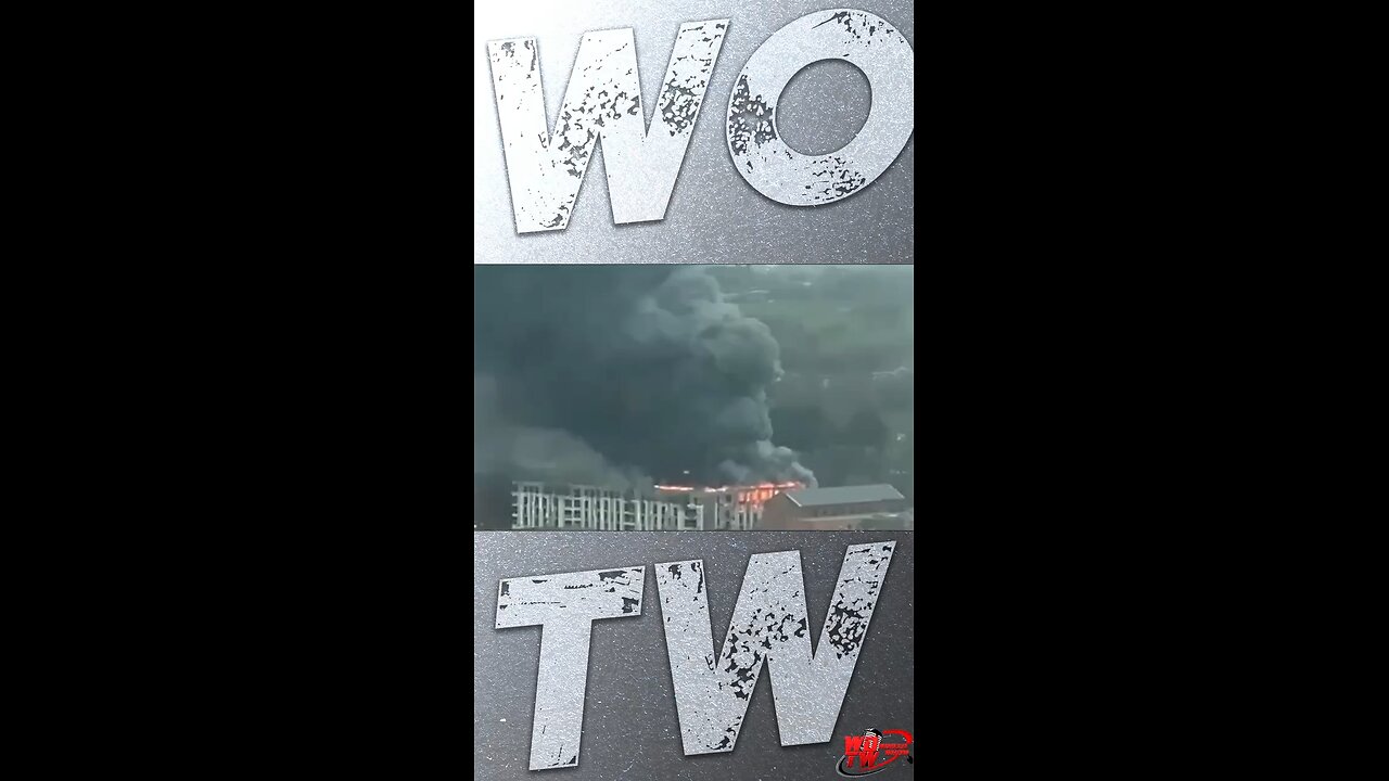 Huge Fire Breaks Out In Liverpool City, England
