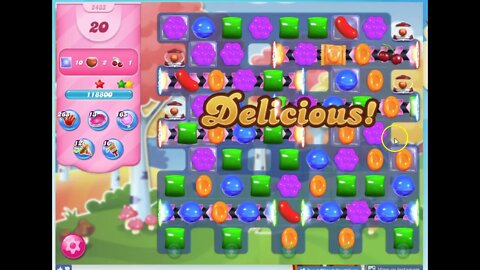Candy Crush Level 2433 Audio Talkthrough, 3 Stars 0 Boosters