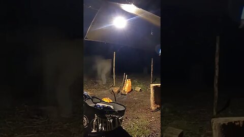 GoPro night lapse. clearing up under the Tarp..