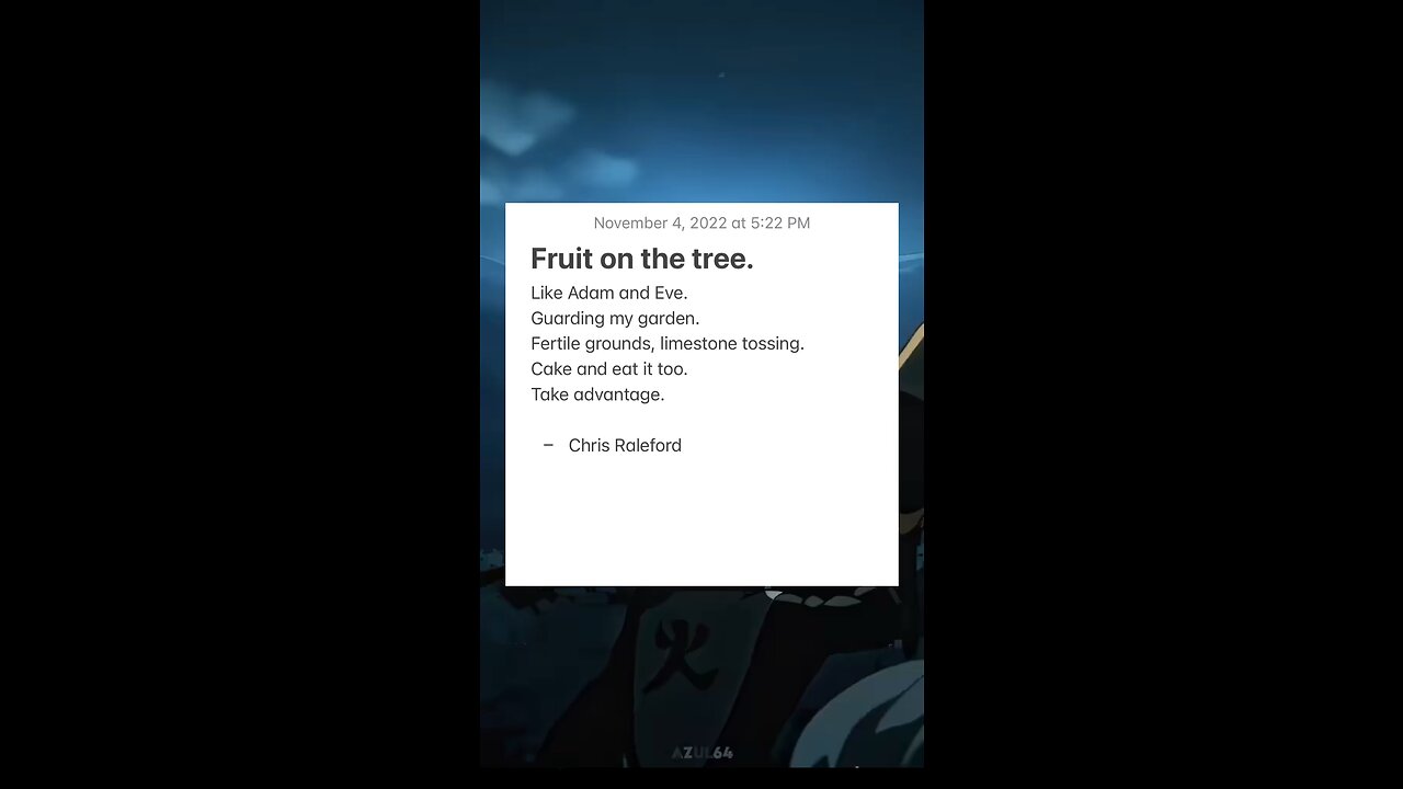 Fruit on the tree.