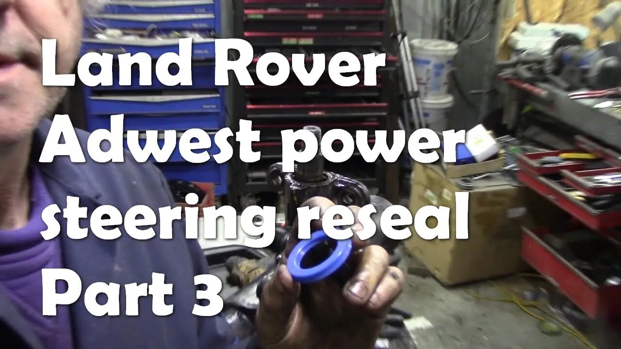 Land Rover Adwest power steering reseal Part 3 (Real time video)