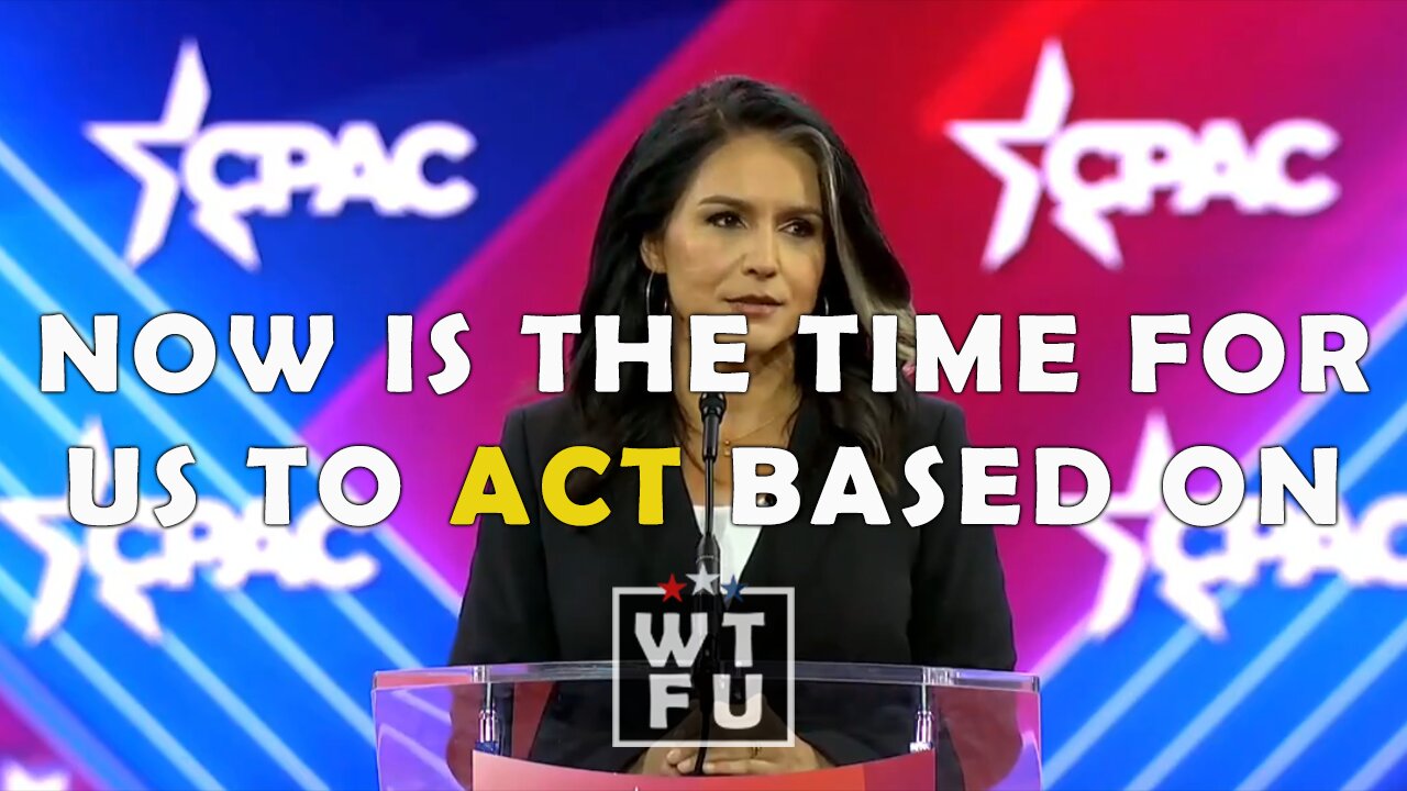 Tulsi Gabbard: "Now is the time for us to act based on our love of country."