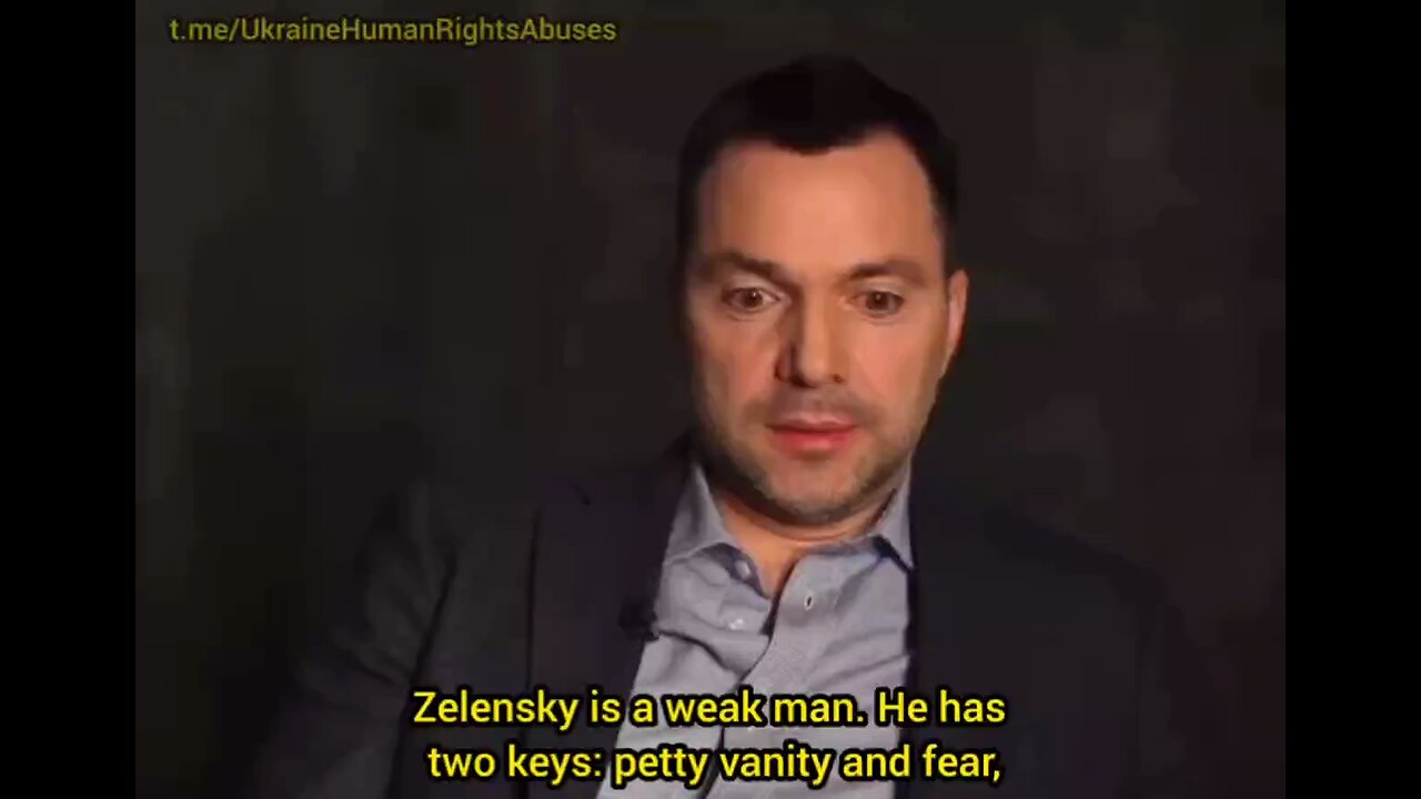 Arestovich , zelensky is weak