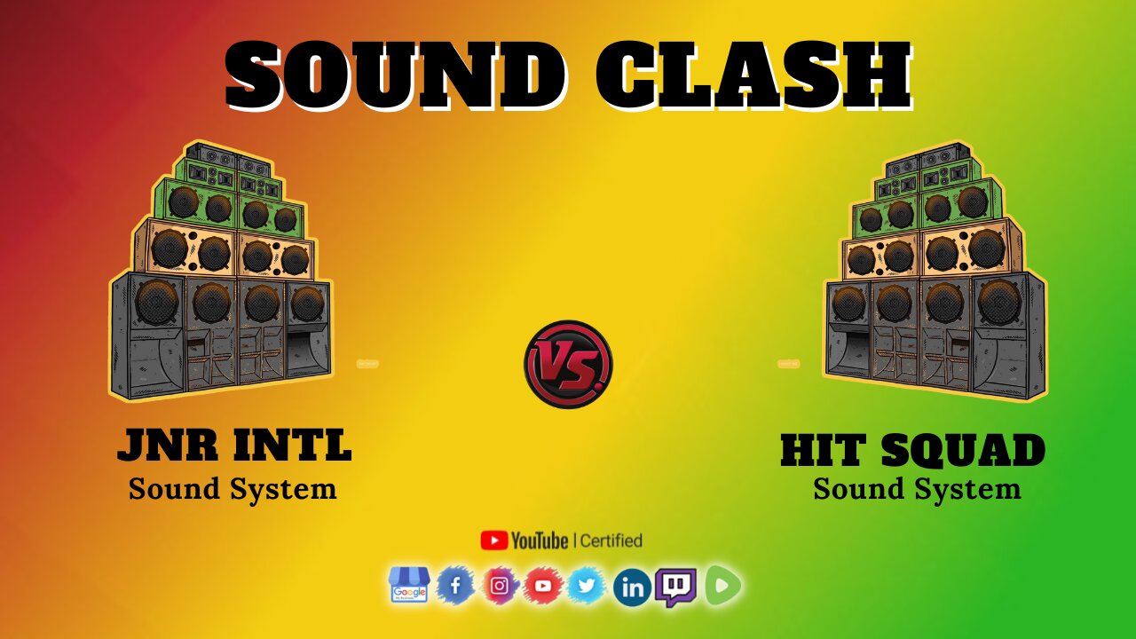 Live Exclusive Reggae Sound Clash Jnr Intl Sound System 🆚 Hit Squad Sound System DUB FI DUB