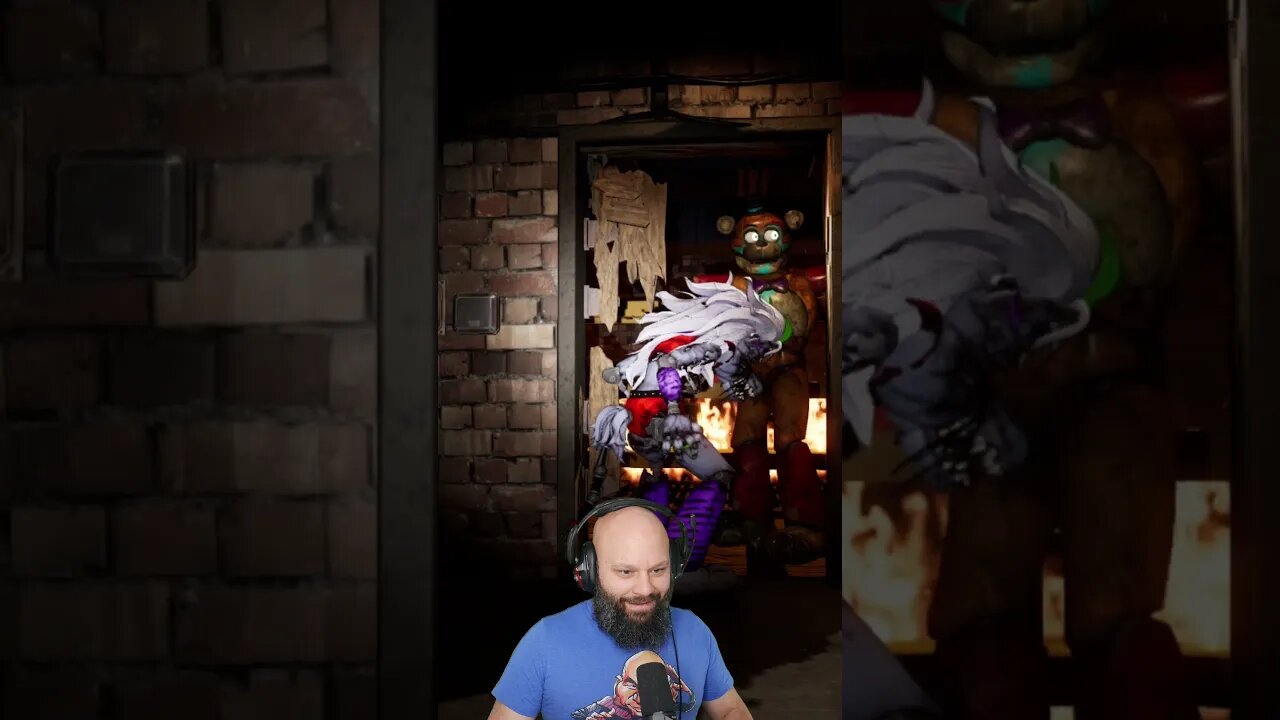 Roxanne Breaks Wall, Breaks Self! Five Nights At Freddy's: Security Breach (FNAF SB) Glitch #shorts