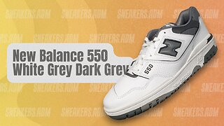 New Balance 550 White Grey Dark Grey - BB550WTG - @SneakersADM