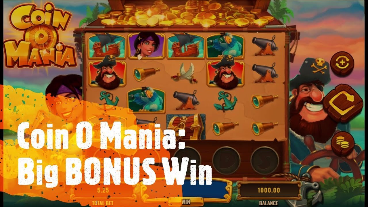 Coin O Mania - "Shiver me timbers" BONUS WIN