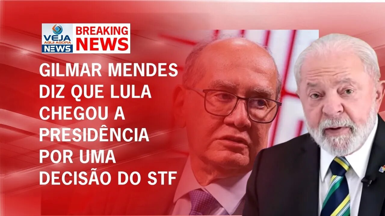 ELEIÇÃO DE LULA FOI POR UMA DECISÃO DO STF AFIRMOU GILMAR MENDES