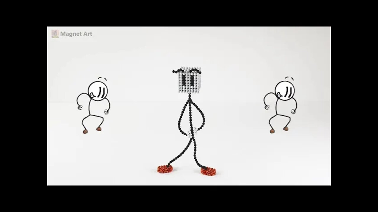 Arte com imãs - Dança de Henry Stickmin