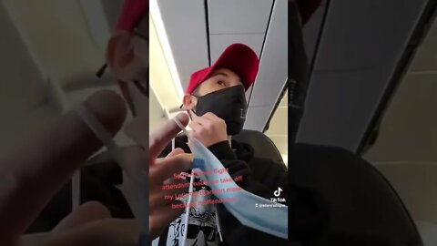 Woke offenders, tell him to cover his mask.