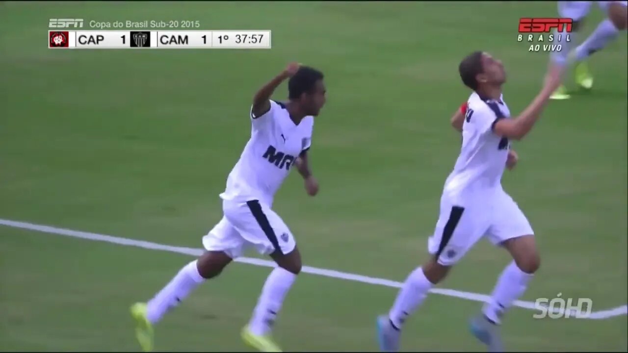 Os Gols do Jogo Atlético PR 3 x 1 Atlético MG Copa do Brasil Sub 20 10 11 2015