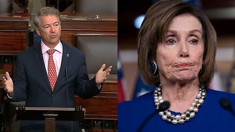 RAND PAUL GETS UP AND RIPS NANCY PELOSI TO SHREDS, GETS A STANDING OVATION