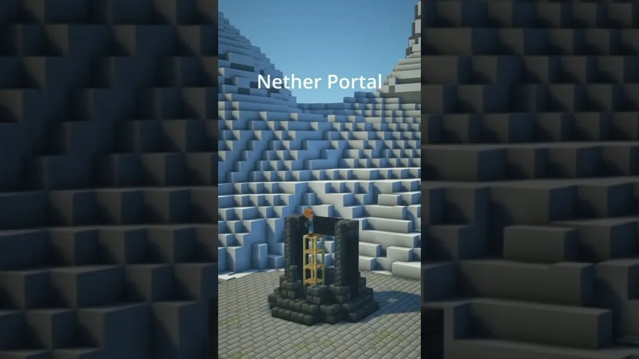 Netherportal designs Credits: @minecraft.sir #shorts