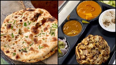 Best Chur Chur naan Thali - Chawla de mashoor naan | Indian Street Food