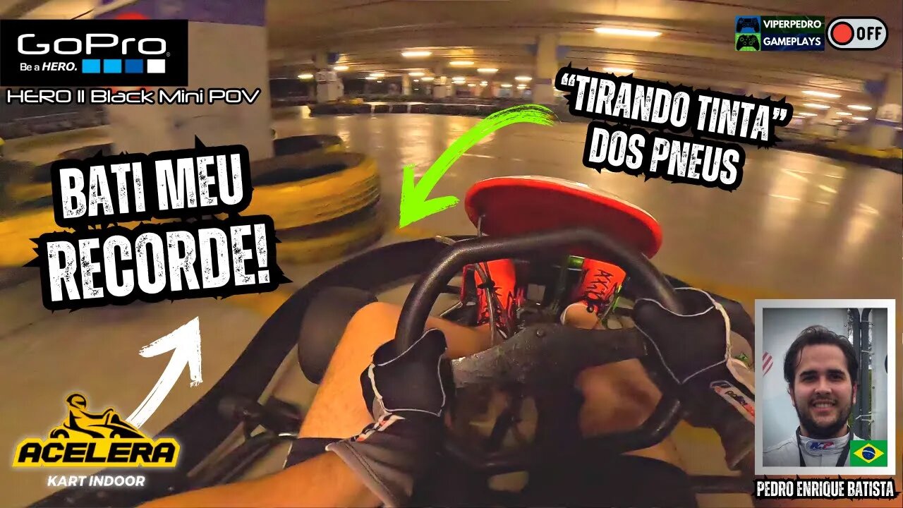 BATI MEU RECORDE PESSOAL no ACELERA KART SHOPPING CONTAGEM! | KART INDOOR (15/10/23)