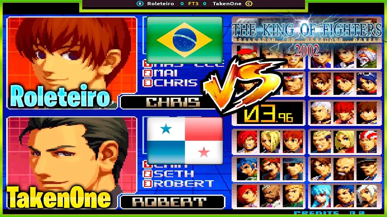 The King of Fighters 2002 (Roleteiro Vs. TakenOne) [Brazil Vs. Panama]