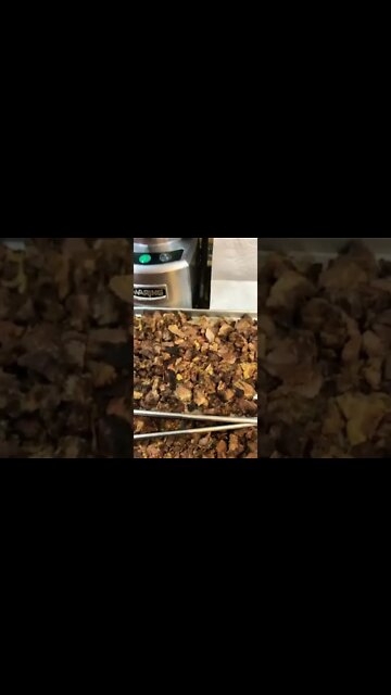 Freezes dried Smoked Pork. Ready to be packaged.