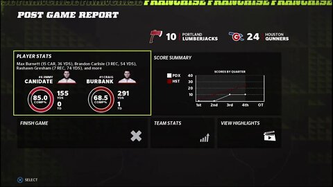 TDFL Football [Season 6/Week 17]: Portland (7-8) @ Houston (10-5)