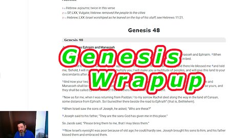 Jacob and Joseph's end Genesis 48-50