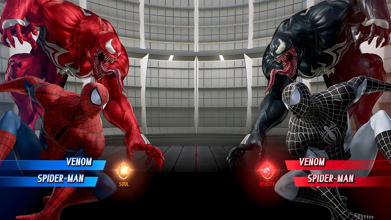 Venom Spiderman (Red) vs Venom Spiderman (Black) Fight - Marvel vs Capcom Infinite PS4 Gameplay