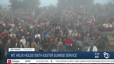 Mt. Helix holds 106th Easter sunrise service